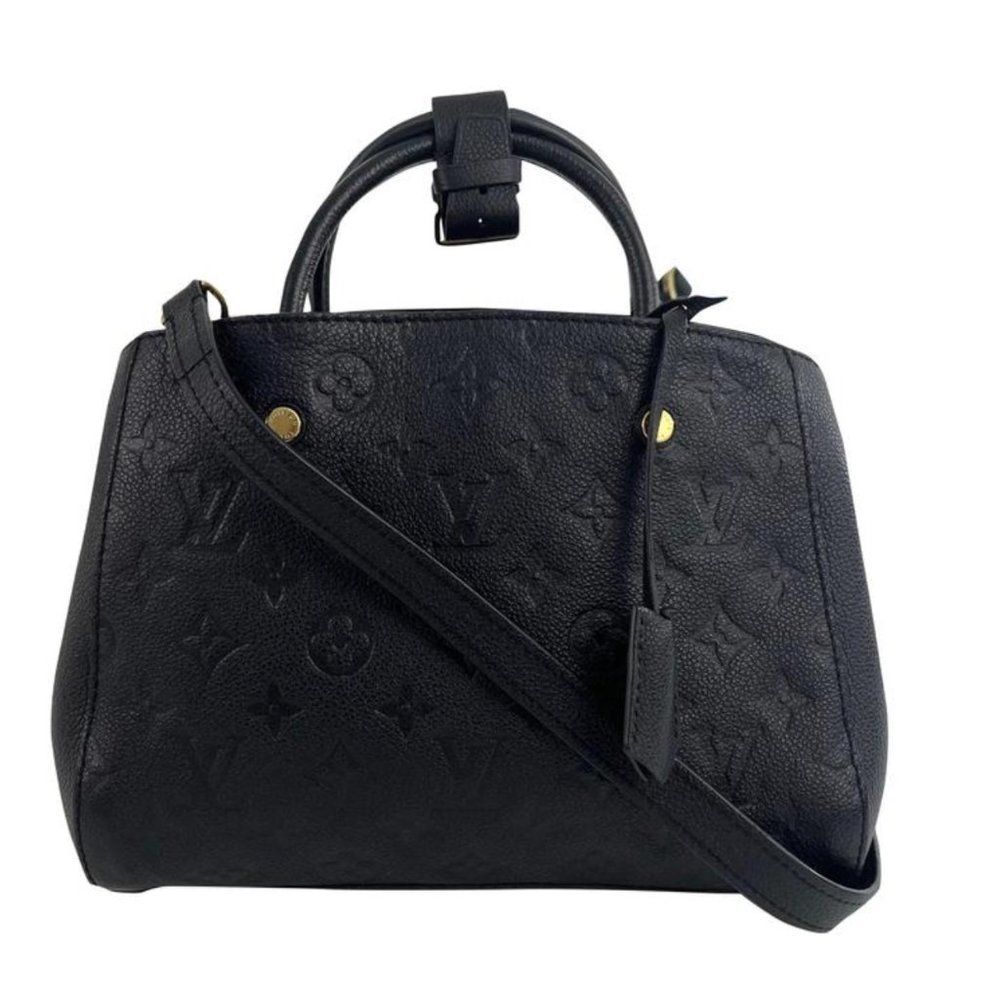 Louis Vuitton Empreinte Montaigne BB in Black Satchel Crossbody Handbag